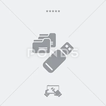USB memory icon, USB memory vector, USB memory symbol, USB memory ...