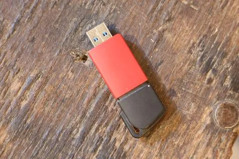 Usb memory portable flash drive stick, usual digital memory storage object Foto stock