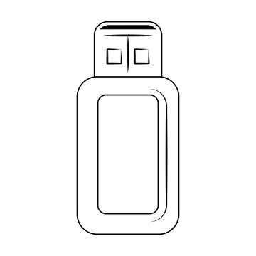 Usb memory stick design Stock Illustration