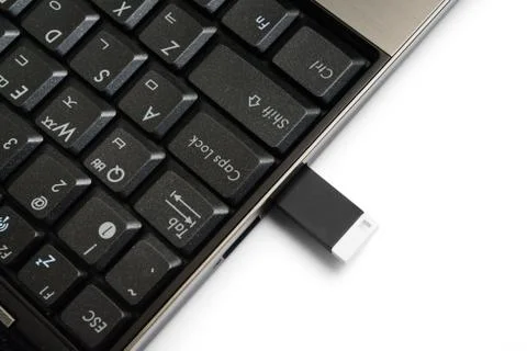 Usb memroy and socket Foto stock