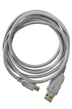 USB-micro cable isolated Stock Photos
