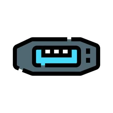 Usb micro connector data cable interface icon イラスト素材