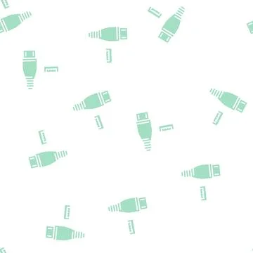 Usb micro a glyph seamless pattern Stock Illustration