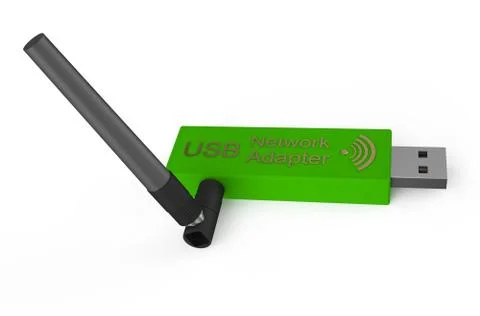 USB network adapter Stock Illustration