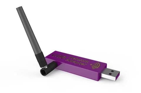 USB network adapter Stock Illustration