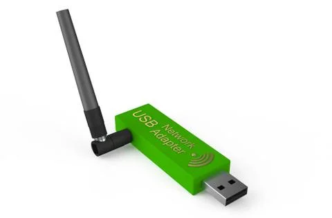 USB network adapter Stock Illustration