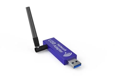 USB network adapter Stock Illustration