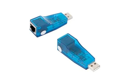Usb network port Stock Photos