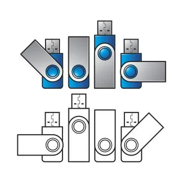 Usb pen drive Stock Illustration