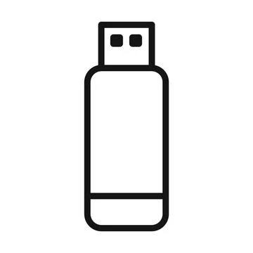 USB Pendrive Icon Pack Data Storage Device Illustrations for Technology Pro.. Stock Illustration