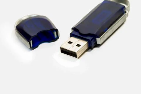 Usb pendrive on white background Stock Photos