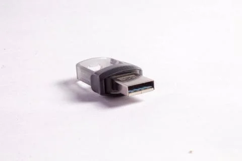 Usb pendrive on white background Stock Photos