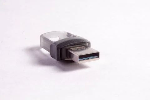 Usb pendrive on white background Stock Photos
