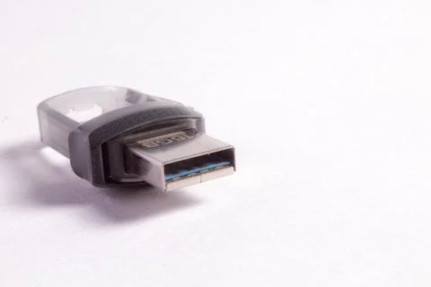 Usb pendrive on white background Stock Photos