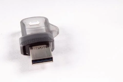 Usb pendrive on white background Stock Photos