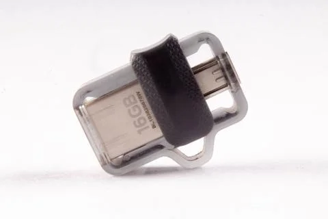 Usb pendrive on white background Stock Photos