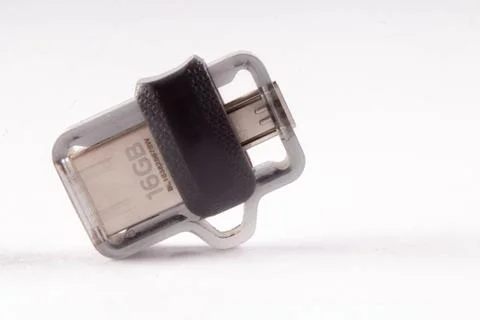 Usb pendrive on white background Stock Photos