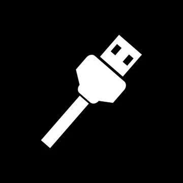 USB Plug Icon Illustration design Stock Illustration