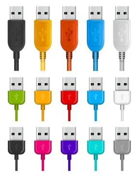 USB plug Stock Illustration