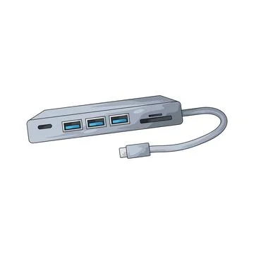 USB port illustration Stock Illustration
