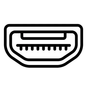 Usb Port Vector Icon Design Illustration Stock Illustration