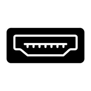 Usb Port Vector Icon Design Illustration Stock Illustration