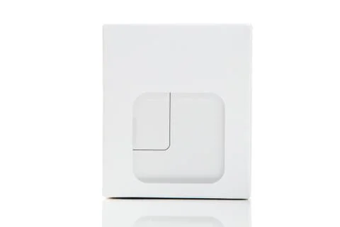 USB power adapter front view Foto stock