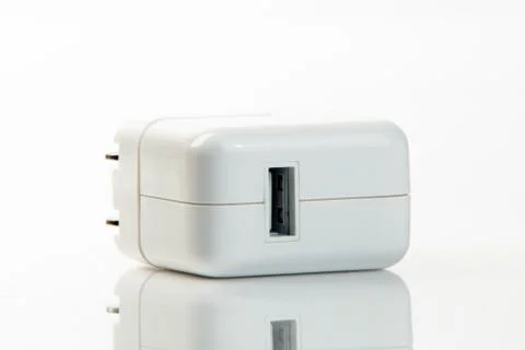 USB power adapter isolated Stock Photos