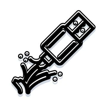 Usb power cable unplugging disconnect breaking connection Stock Illustration