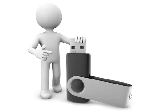 Usb render Stock Illustration
