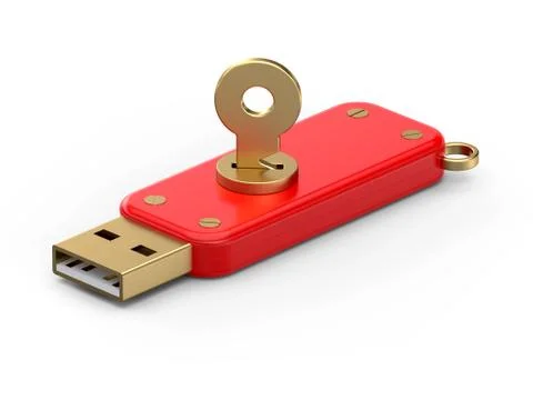 Usb security key 스톡 일러스트