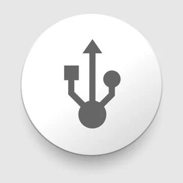 Usb sign for interface electronic hardware Stock Illustration