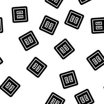 Usb socket glyph vector seamless pattern Stock Illustration