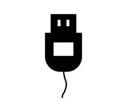 Usb socket icon illustrated in vector on white background 스톡 일러스트