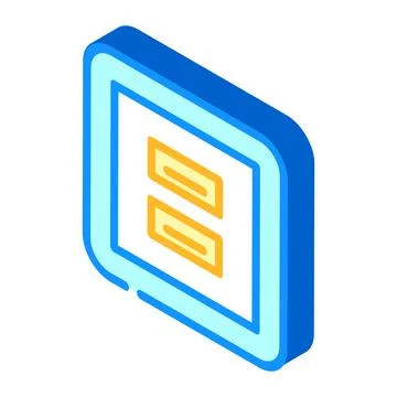 Usb socket isometric icon vector illustration Stock Illustration