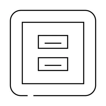 Usb socket line icon vector illustration Stock Illustration