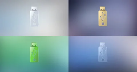 USB Stick 3d Icon Stock Footage 67209799