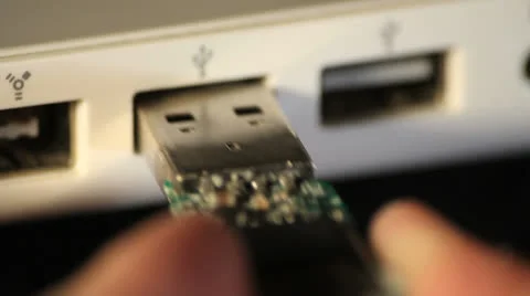USB stick close up studio Stock Footage 24825752