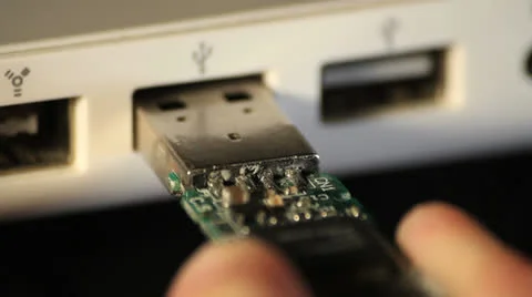 USB stick close up studio Stockbeeldmateriaal 24825755