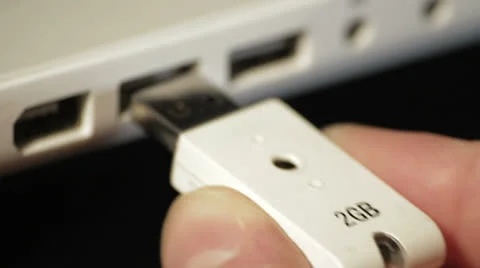 USB stick close up studio Видео 24825777
