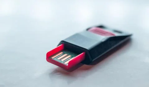 USB Stick closeup Stock Photos