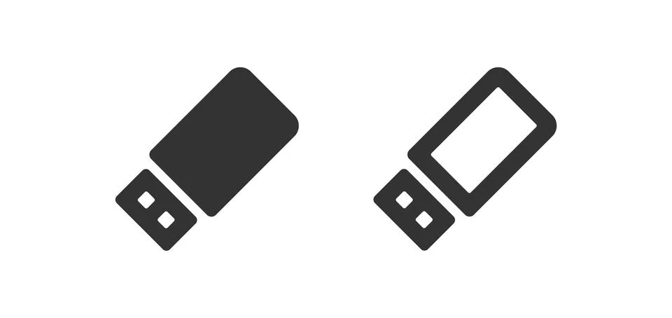 Usb stick icon. USB memory symbol. Flash drive web sign. Storage illustrati.. Stock Illustration