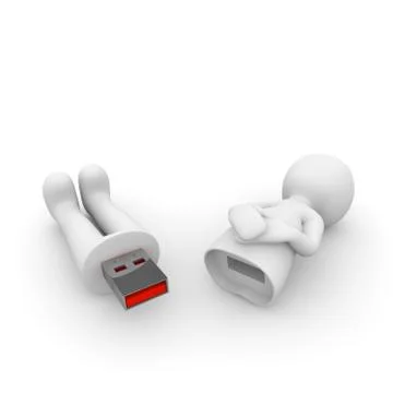 Usb stick Stock Illustration
