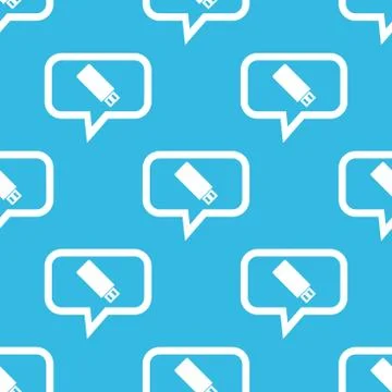 USB stick message pattern Stock Illustration