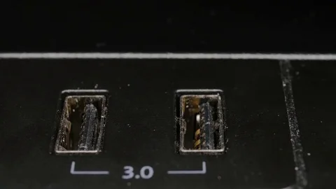 USB Stick Plug In and Out of USB 3.0 Macro Video stock 84901058