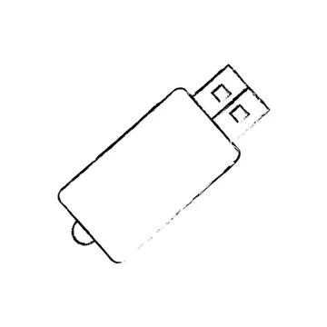 USB storage device Stock Illustration