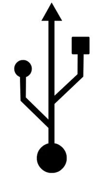 USB Symbol Stock Illustration