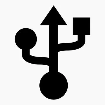 USB symbol vector icon Stock Illustration
