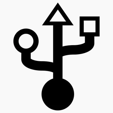 USB symbol vector icon Stock Illustration