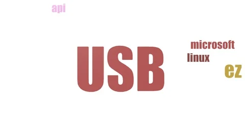 Usb Tagcloud Animated Isolated Stock Footage 103557854